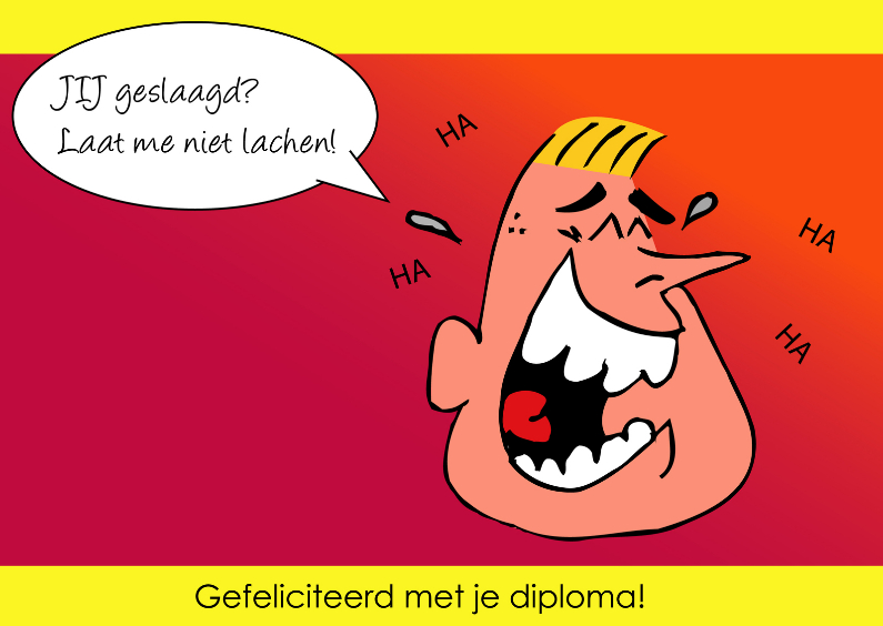 Geslaagd om te gieren - Geslaagd kaarten - Kaartje2go