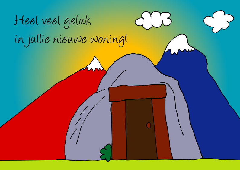 heel veel geluk in jullie nieuwe woning Felicitatiekaarten Kaartje2go