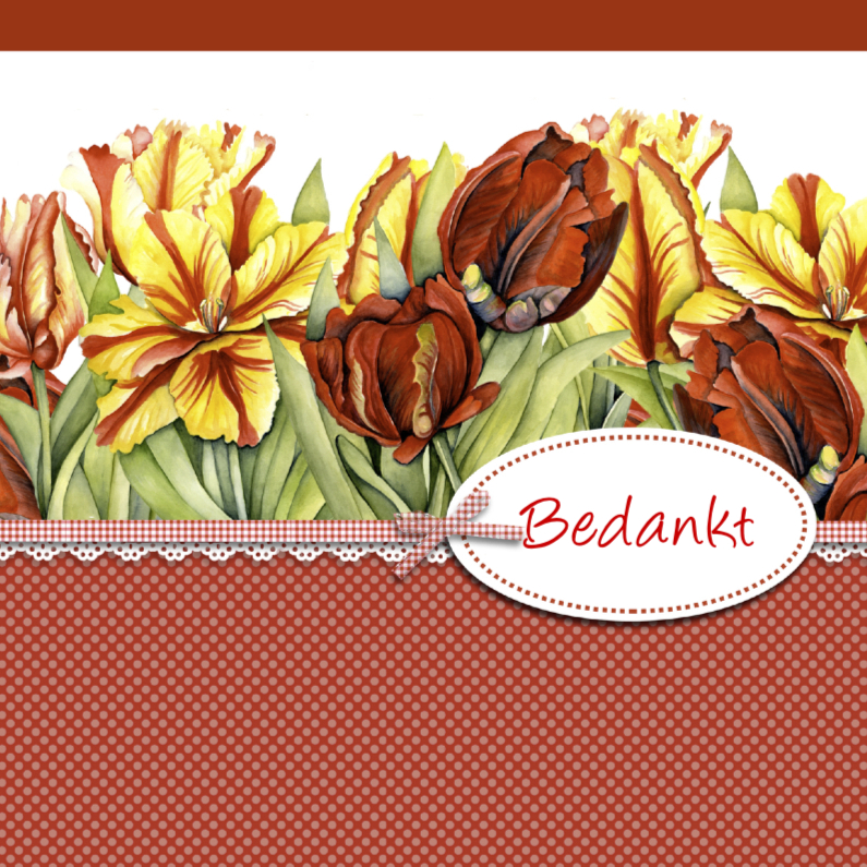bedankt met tulpen Bedankkaartjes Kaartje2go bedankt met tulpen Bedankkaartjes Kaartje2go
