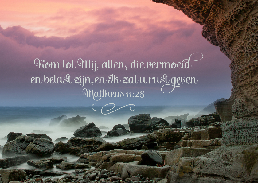 Christelijke kaart bijbeltekst - Religie kaarten - Kaartje2go