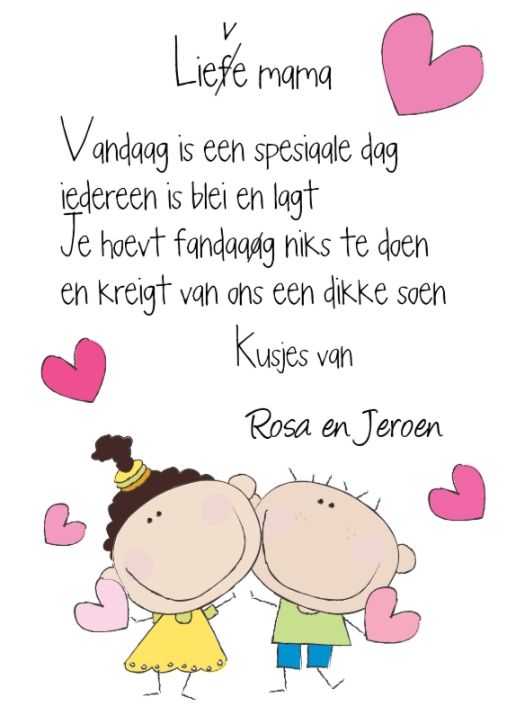 Betere Lieve Gedichtjes Voor Je Mama | stefiravenjessica site AV-53