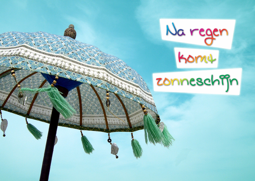 Na Regen Komt Zonneschijn Engels