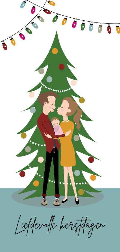 Babygirl eerste kerstkaart - Kerstkaarten Kerstkaarten - Babygirl eerste kerstkaart