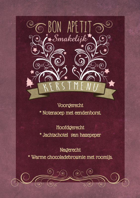 Decoratief sfeervol kerstdiner - Kerstkaarten Kerstkaarten - Decoratief sfeervol kerstdiner