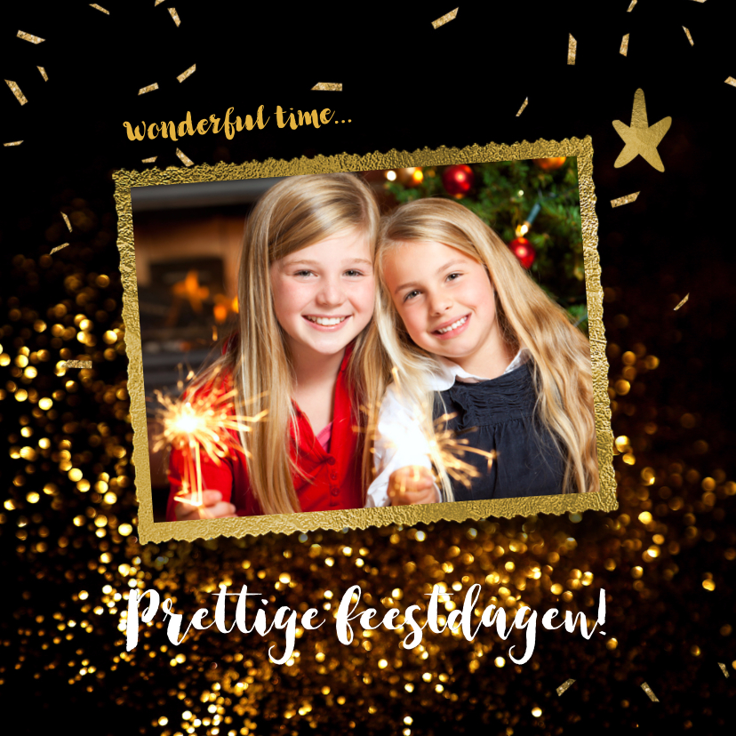 Feestelijke foto kerstkaart - LO - Kerstkaarten Kerstkaarten - Feestelijke foto kerstkaart - LO