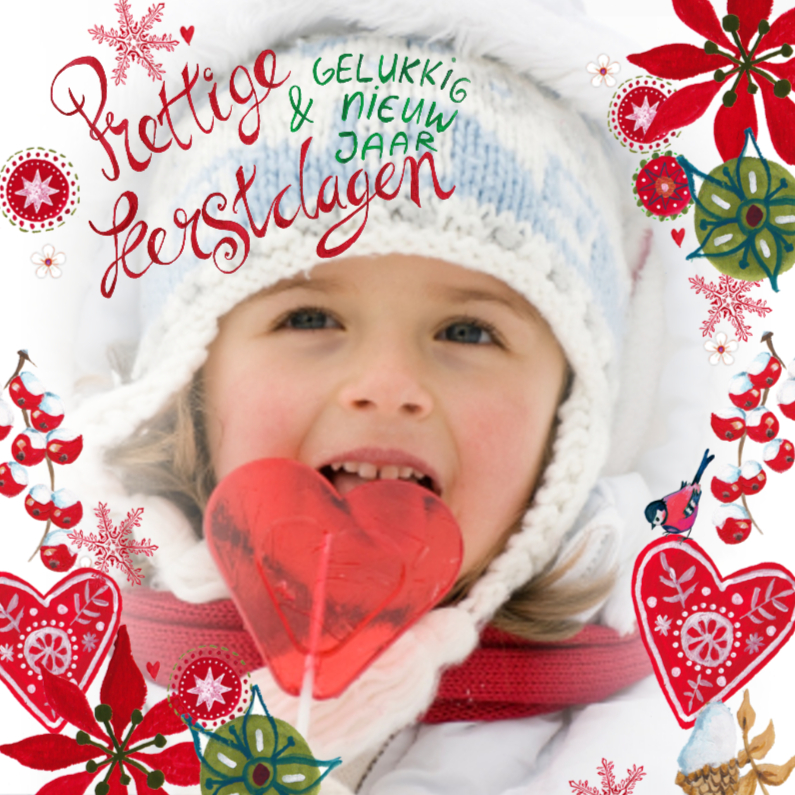 Fijne kerst vrolijk kader - Kerstkaarten Kerstkaarten - Fijne kerst vrolijk kader