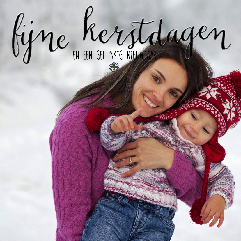 Fijne kerstdagen letters Hip - Kerstkaarten Kerstkaarten - Fijne kerstdagen letters Hip