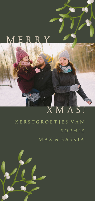 Foto kerstkaart maretakjes - Kerstkaarten Kerstkaarten - Foto kerstkaart maretakjes