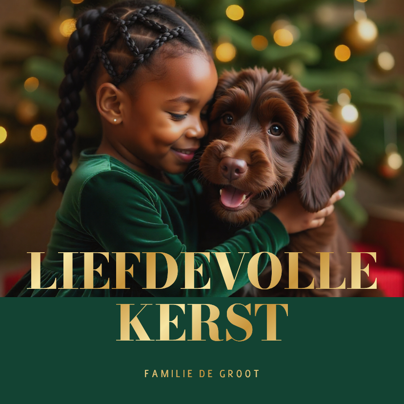 Foto kerstkaart met aanpasbare tekst - Kerstkaarten Kerstkaarten - Foto kerstkaart met aanpasbare tekst
