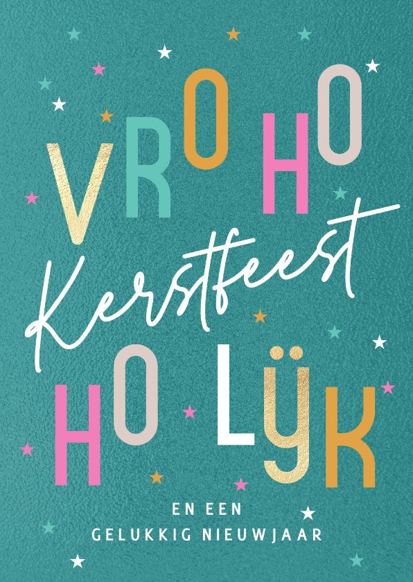 Kerstkaarten - Grappige kerstkaart hippe kerst tekst
