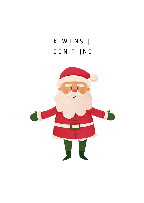 Grappige kerstkaart kerstman kerstboom - Kerstkaarten Kerstkaarten - Grappige kerstkaart kerstman kerstboom