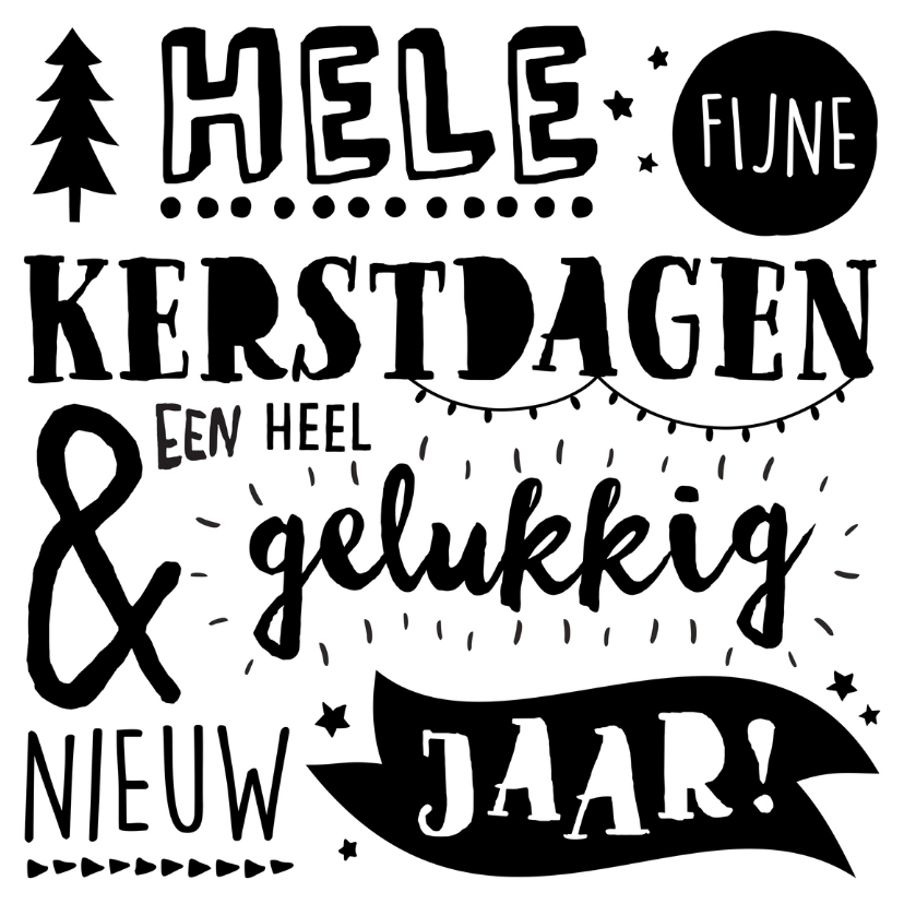 Handlettering Kerstkaart NL - Kerstkaarten Kerstkaarten - Handlettering Kerstkaart NL