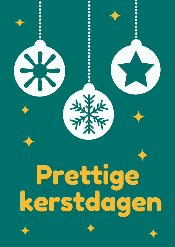 Jeugdfonds Sport & Cultuur kerstkaart kerstbal - Kerstkaarten Kerstkaarten - Jeugdfonds Sport & Cultuur kerstkaart kerstbal