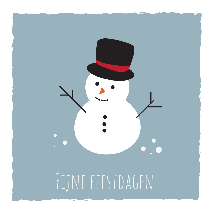 Kerstkaarten - Jeugdfonds Sport & Cultuur Kerstkaart Sneeuwpop