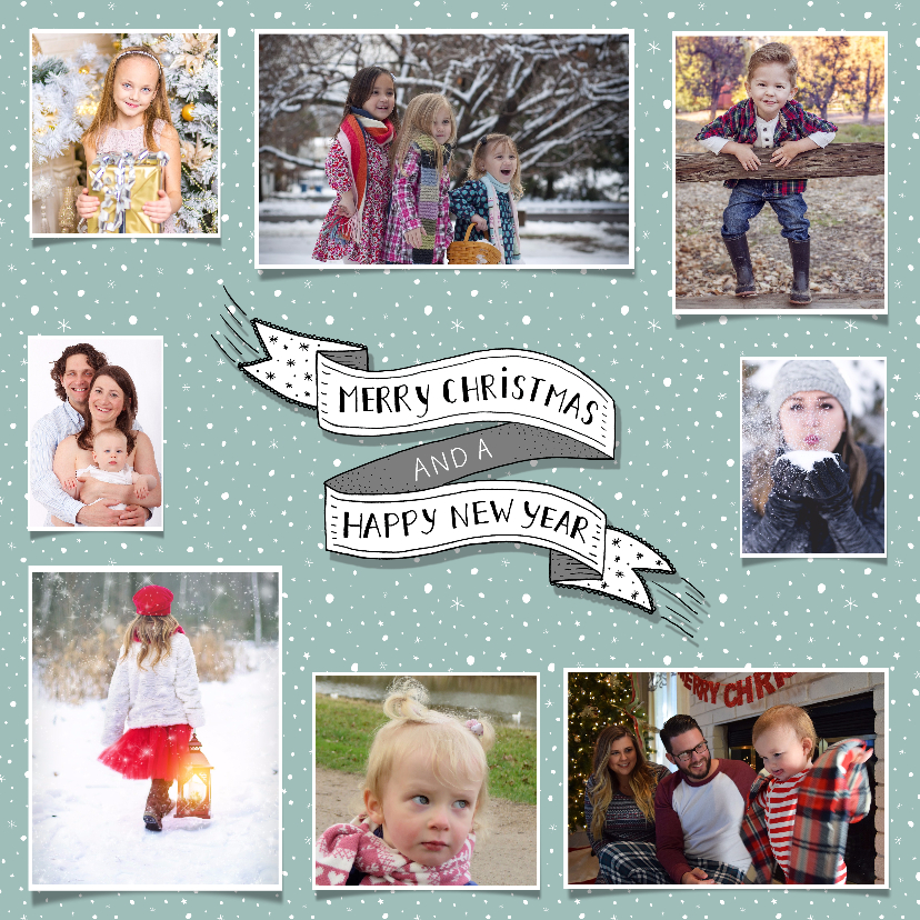 Kerst banner fotocollage - Kerstkaarten Kerstkaarten - Kerst banner fotocollage