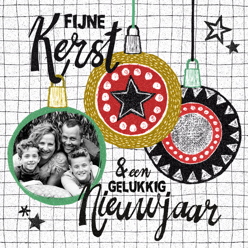 Kerst eigen foto kerstballen - Kerstkaarten Kerstkaarten - Kerst eigen foto kerstballen