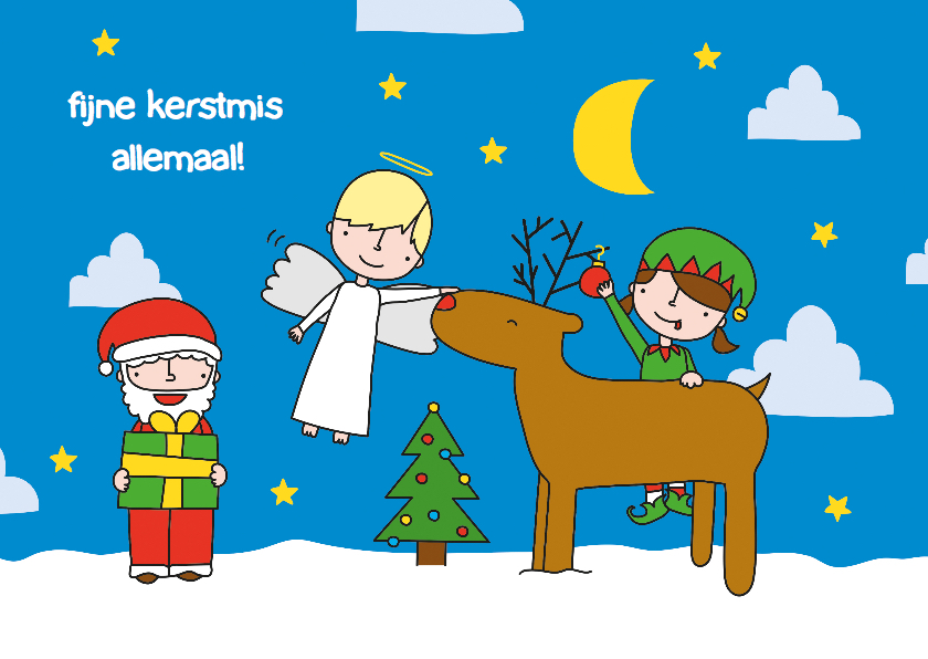 Kerst fijne kerstmis allemaal - Kerstkaarten Kerstkaarten - Kerst fijne kerstmis allemaal