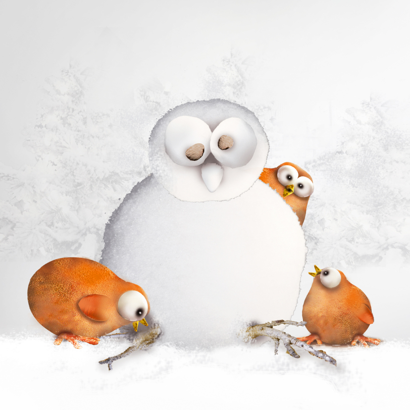Kerst in de sneeuw! - Kerstkaarten Kerstkaarten - Kerst in de sneeuw!