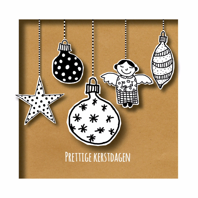 Kerst - Kerstballen Mix - MW - Kerstkaarten Kerstkaarten - Kerst - Kerstballen Mix - MW