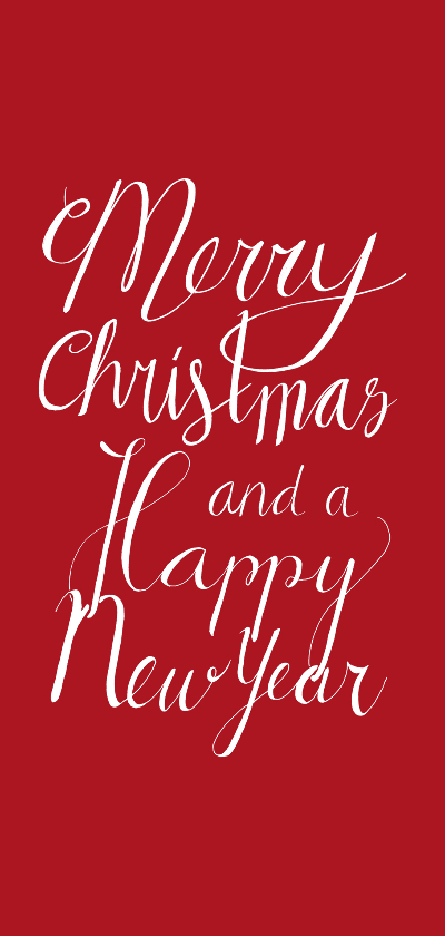 Kerst merry christmas rood - Kerstkaarten Kerstkaarten - Kerst merry christmas rood