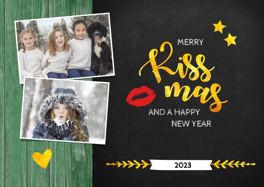 Kerst Merry Kissmas voor jou - Kerstkaarten Kerstkaarten - Kerst Merry Kissmas voor jou