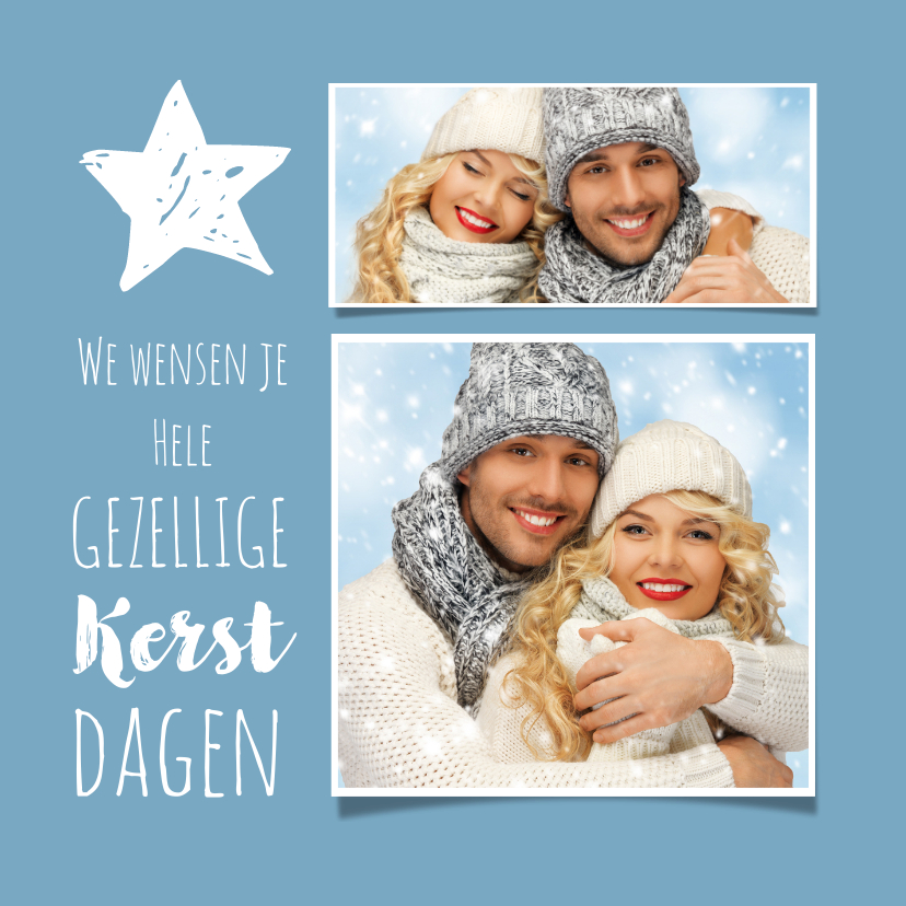 Kerst nieuwjaar collage 3-luik - Kerstkaarten Kerstkaarten - Kerst nieuwjaar collage 3-luik