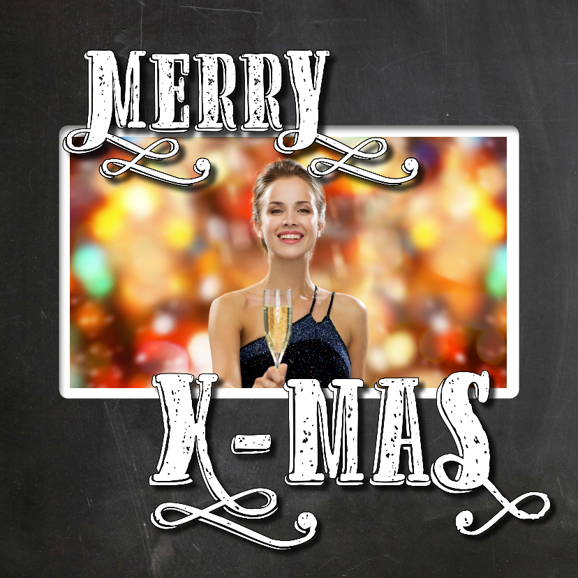 Kerst Nieuwjaarskaart krijt - SG - Kerstkaarten Kerstkaarten - Kerst Nieuwjaarskaart krijt - SG