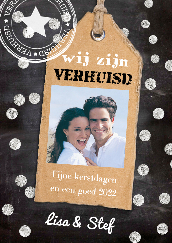 Kerst verhuiskaart - Kerstkaarten Kerstkaarten - Kerst verhuiskaart