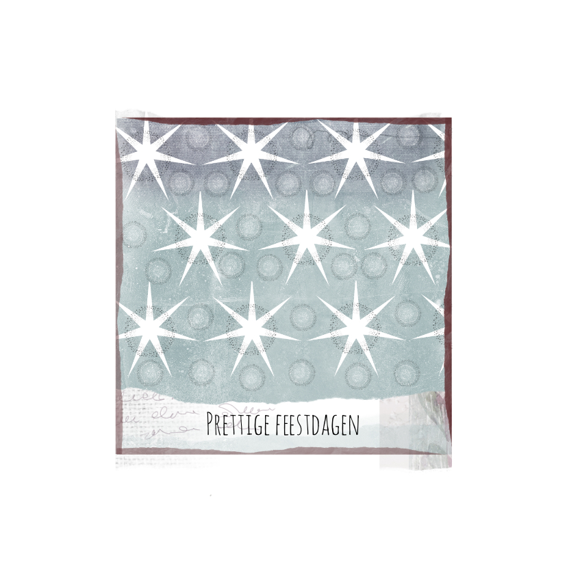 Kerstkaart 2020 sterren en patroon-IP - Kerstkaarten Kerstkaarten - Kerstkaart 2020 sterren en patroon-IP