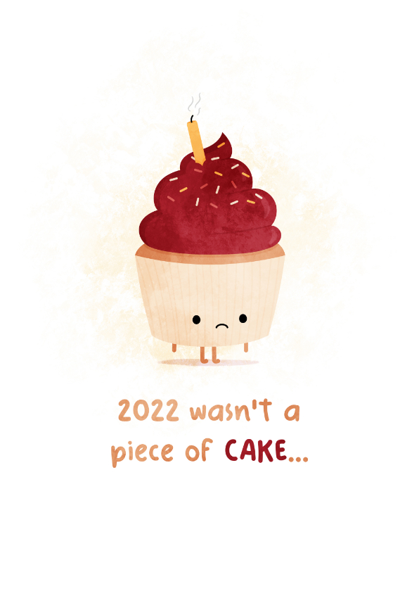 Kerstkaart 2021 wasn't a piece of cake - Kerstkaarten Kerstkaarten - Kerstkaart 2021 wasn't a piece of cake