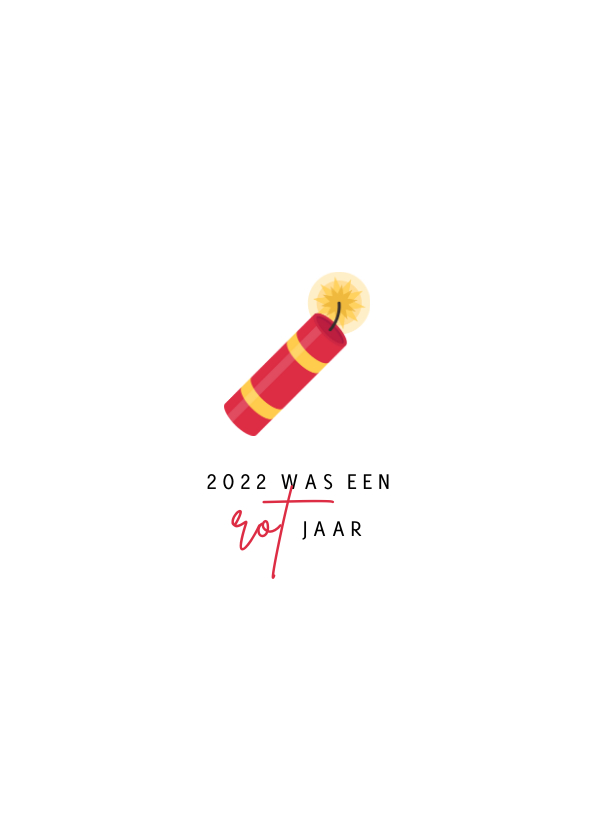Kerstkaart 2022 was een rot jaar - Kerstkaarten Kerstkaarten - Kerstkaart 2022 was een rot jaar