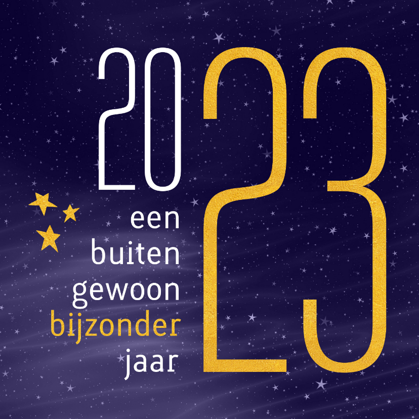 Kerstkaart 2023 wordt een buitengewoon bijzonder jaar - Kerstkaarten Kerstkaarten - Kerstkaart 2023 wordt een buitengewoon bijzonder jaar