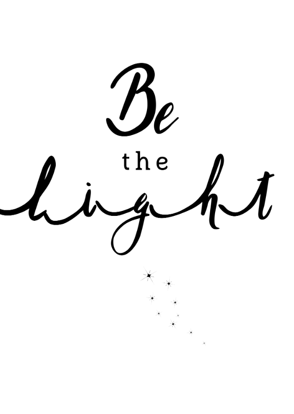Kerstkaart - Be the Light - Kerstkaarten Kerstkaarten - Kerstkaart - Be the Light