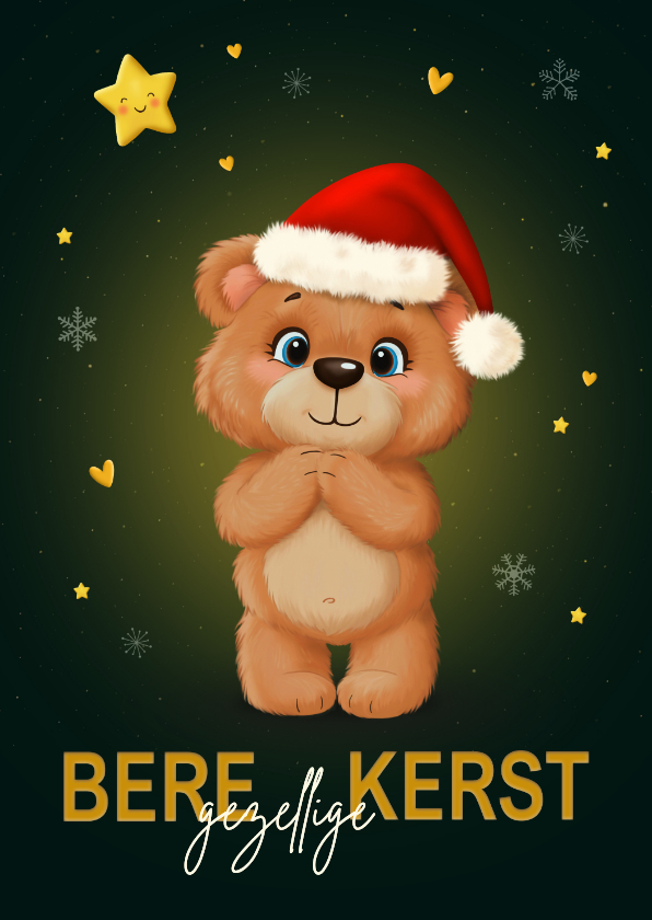 Kerstkaarten - Kerstkaart Beregezellige dagen
