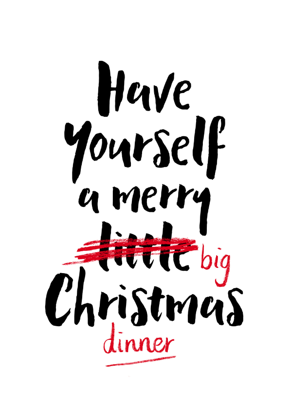 Kerstkaart big Christmas dinner - Kerstkaarten Kerstkaarten - Kerstkaart big Christmas dinner