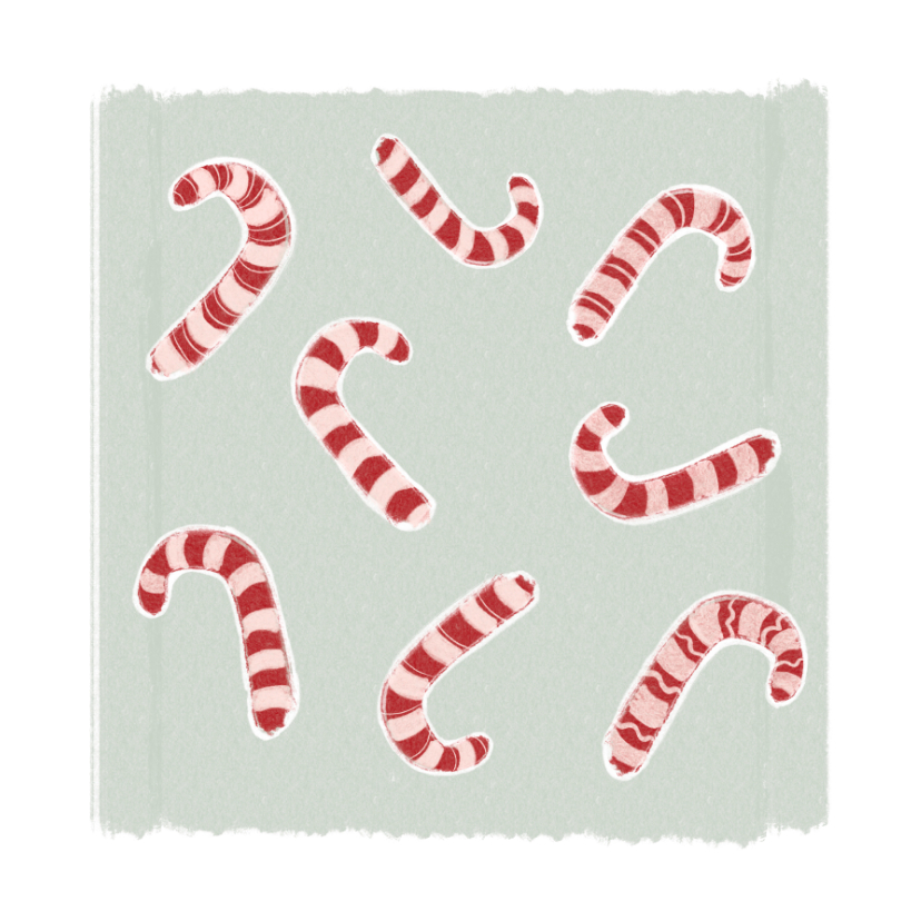 Kerstkaarten - Kerstkaart candy cane Duchenne Parent Project 