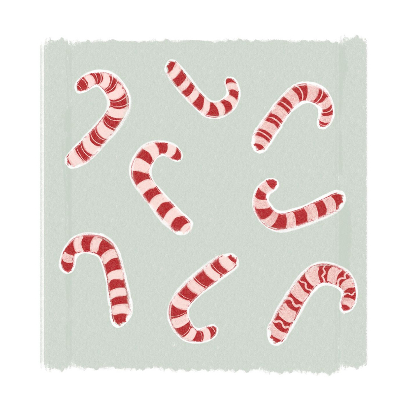 Kerstkaart candy cane Duchenne Parent Project - Kerstkaarten Kerstkaarten - Kerstkaart candy cane Duchenne Parent Project