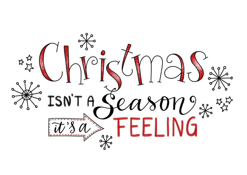 Kerstkaart christmas isn't a season - Kerstkaarten Kerstkaarten - Kerstkaart christmas isn't a season