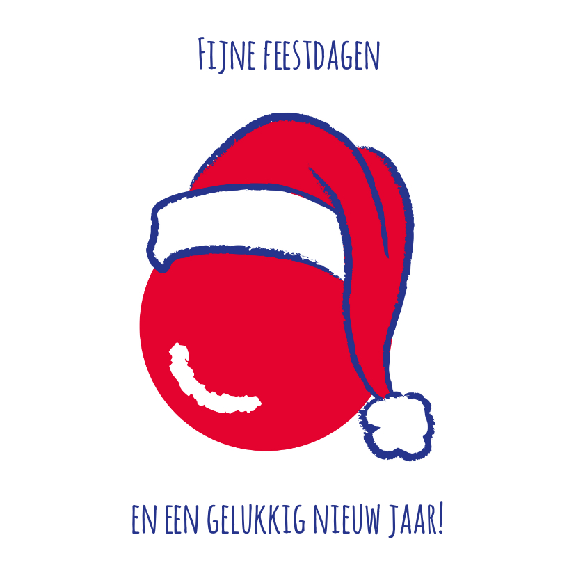 Kerstkaart CliniClowns muts - Kerstkaarten Kerstkaarten - Kerstkaart CliniClowns muts