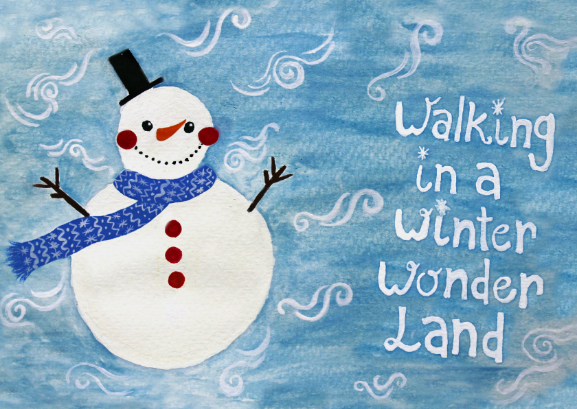 Kerstkaart CliniClowns winter - Kerstkaarten Kerstkaarten - Kerstkaart CliniClowns winter