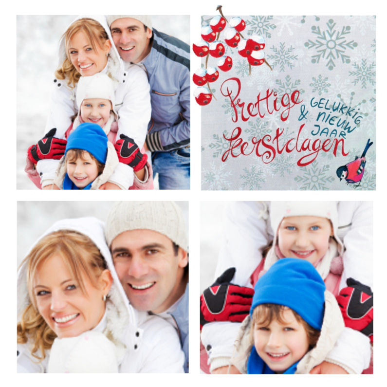 Kerstkaart COLLAGE Kerstmis - Kerstkaarten Kerstkaarten - Kerstkaart COLLAGE Kerstmis