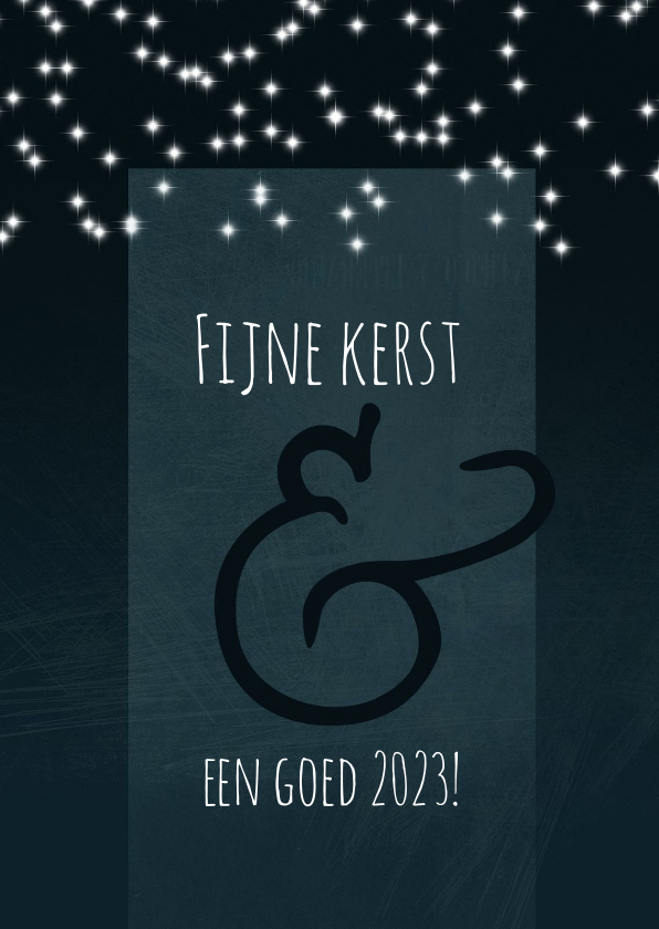 Kerstkaart donkerblauw met sterretjes 2022-2023 - Kerstkaarten Kerstkaarten - Kerstkaart donkerblauw met sterretjes 2022-2023