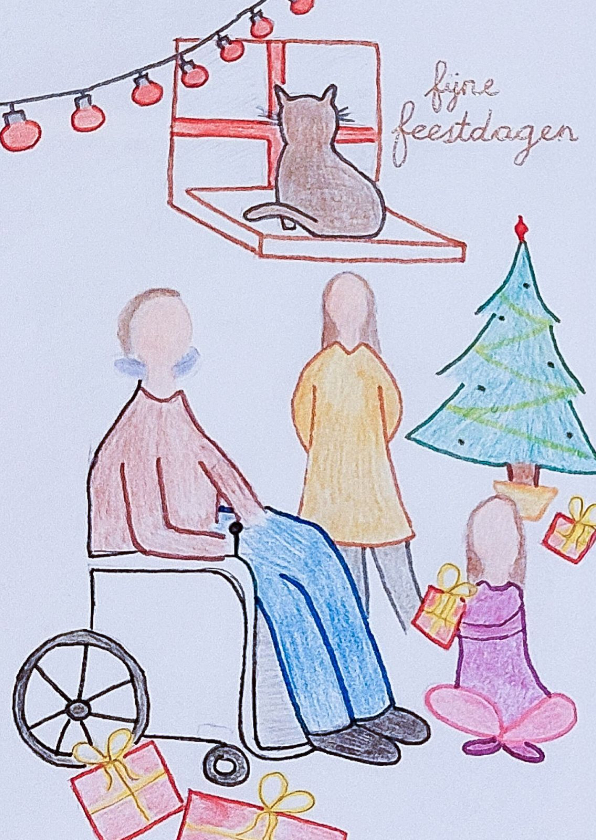 Kerstkaarten - Kerstkaart Duchenne Parent Project familie kerst
