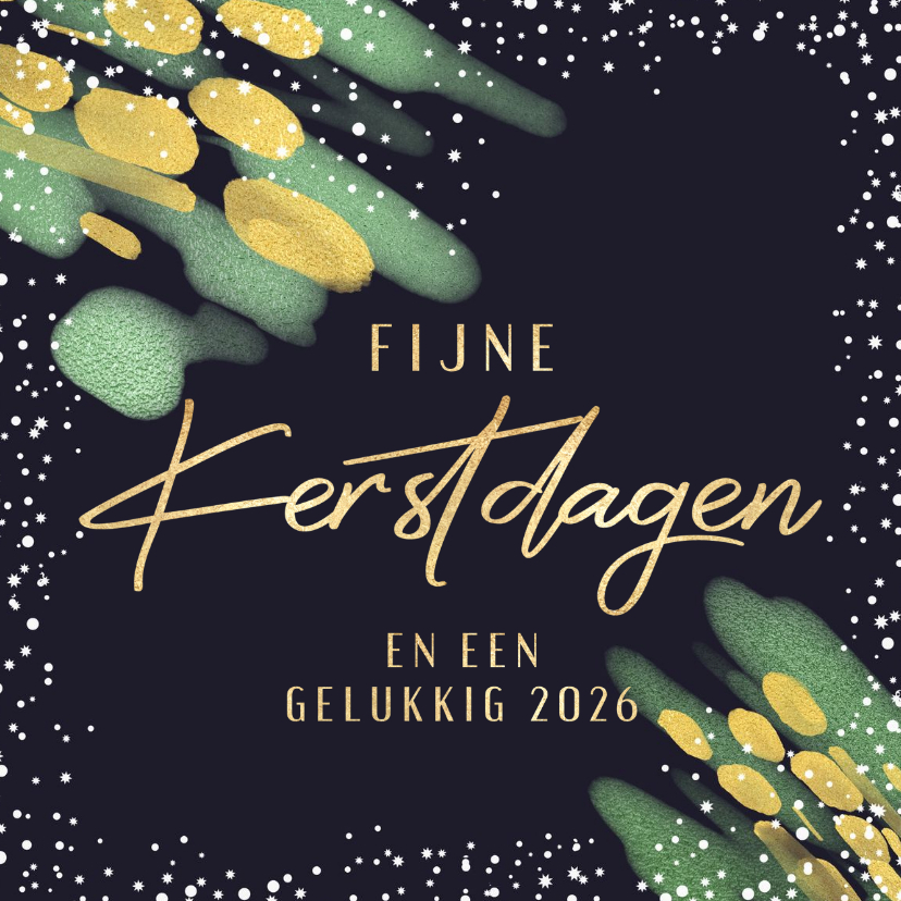 Kerstkaart fijne kerstdagen sneeuw - Kerstkaarten Kerstkaarten - Kerstkaart fijne kerstdagen sneeuw