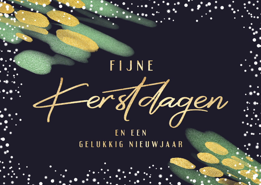 Kerstkaart Fijne Kerstdagen - Kerstkaarten Kerstkaarten - Kerstkaart Fijne Kerstdagen