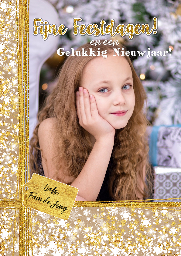 Kerstkaart foto romantisch sfeervol sterren - Kerstkaarten Kerstkaarten - Kerstkaart foto romantisch sfeervol sterren