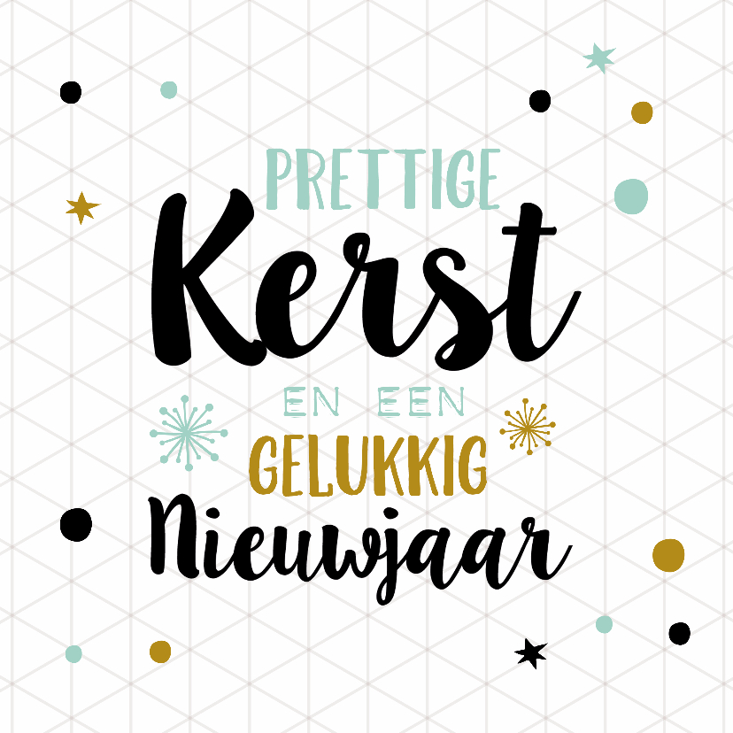Kerstkaart geometrisch - Kerstkaarten Kerstkaarten - Kerstkaart geometrisch