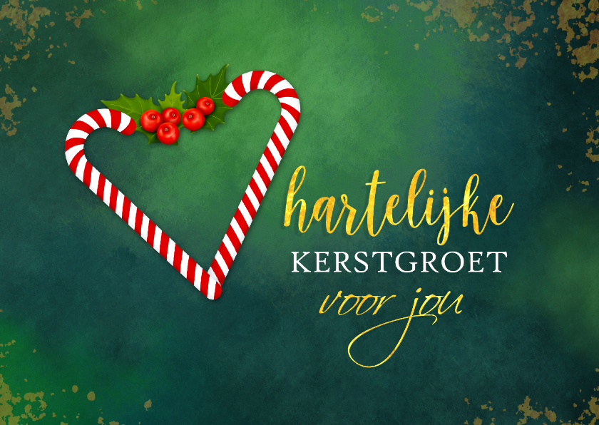 Kerstkaarten - Kerstkaart hartelijke groet