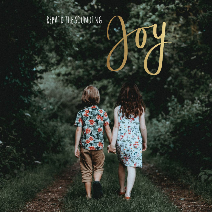 Kerstkaart Joy - Kerstkaarten Kerstkaarten - Kerstkaart Joy