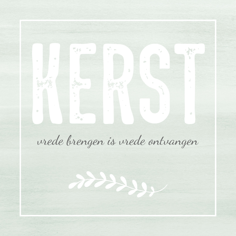 Kerstkaart KERST en aanpasbare tekst - Kerstkaarten Kerstkaarten - Kerstkaart KERST en aanpasbare tekst